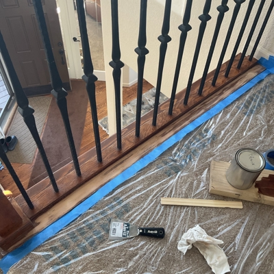 Railing Base in Progress Photo