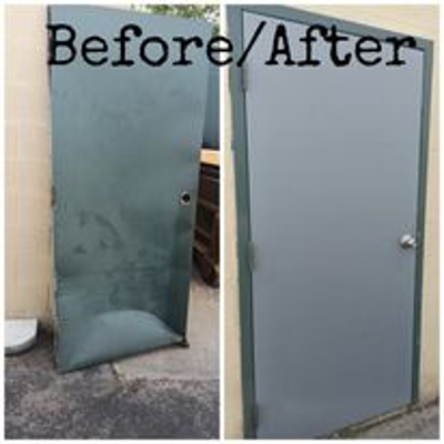 Door Before and After Photo