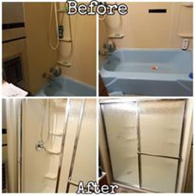 Bathroom Before and After Photo
