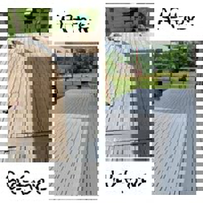 Deck Before and After Photo