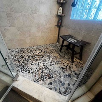 Before: Shower Floor Change Photo
