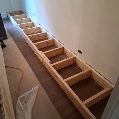 Custom base for the cabinets Photo
