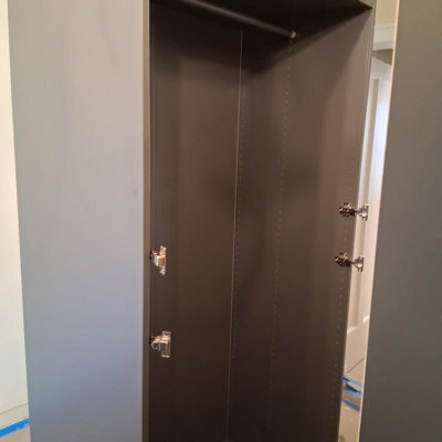 First Ikea Pax cabinet in process of assembly Photo
