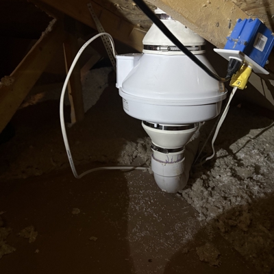 Radon Fan Install Photo