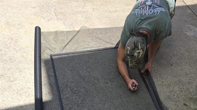 Preparing Screen Installation in Kennesaw, GA Photo