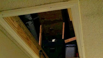 Attic stairs installation Photo