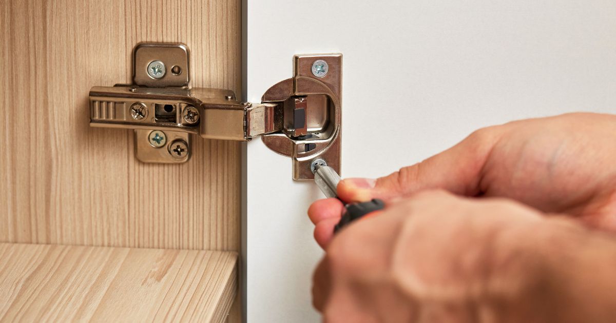 cabinet hinge repair from professional handyman service in NJ